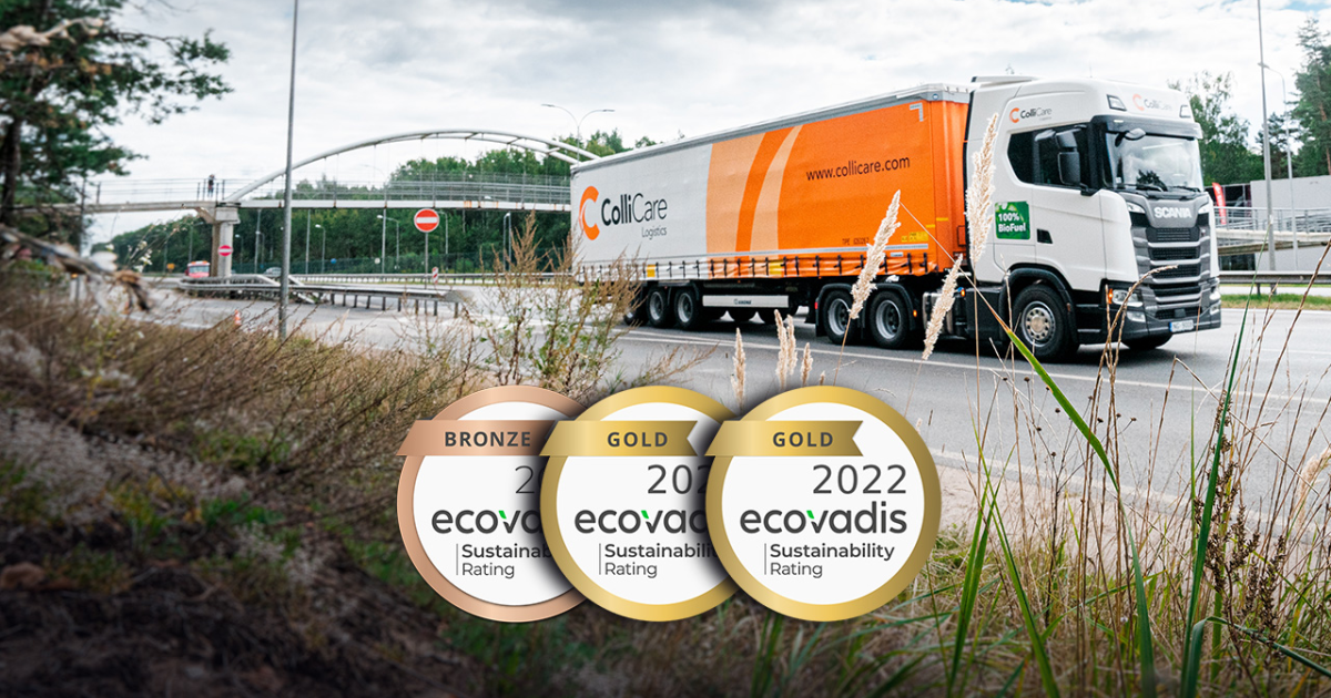 Gouden EcoVadis Medaille | ColliCare Logistics Nederland