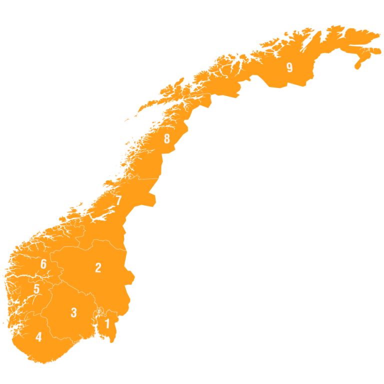 Postcodes Noorwegen - Transport Noorwegen